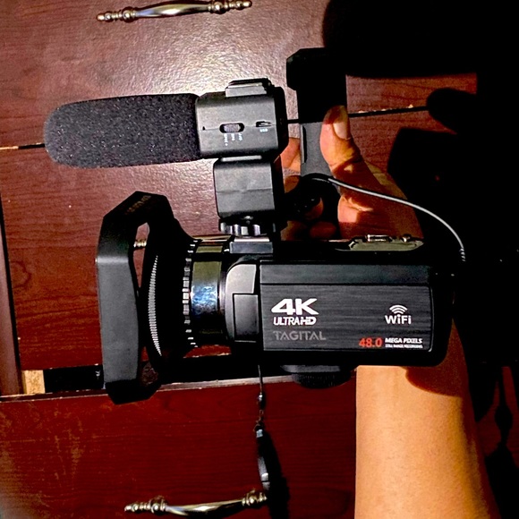 Video Camera 4K Wifi 48MP Vlogging Camera For With Microphone